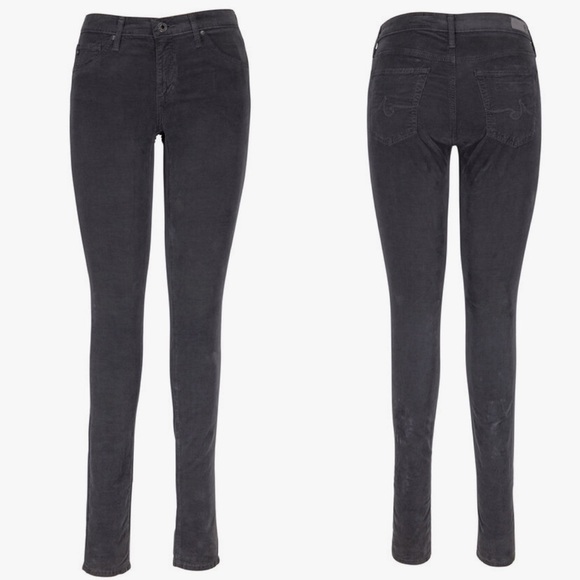Ag Adriano Goldschmied The Legging Corduroy Super Skinny Jeans Gray - Picture 2 of 11